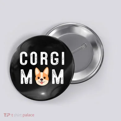 Corgi Mom Button