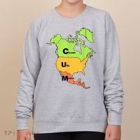 Cum Map Canada Usa And Mexico Women's Sweatshirt thumb 0