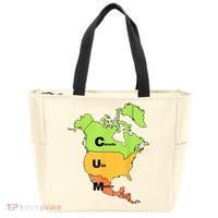 Cum Map Canada Usa And Mexico Tote Bag thumb 0