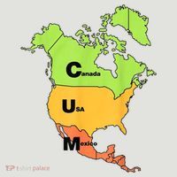 Cum Map Canada Usa And Mexico 24oz Duet Stainless Steel Tumbler thumb 2