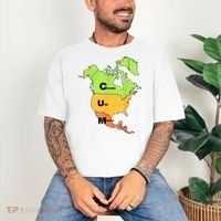 Cum Map Canada Usa And Mexico Comfort Colors T-Shirt thumb 3