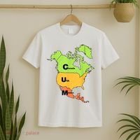 Cum Map Canada Usa And Mexico T-Shirt thumb 2