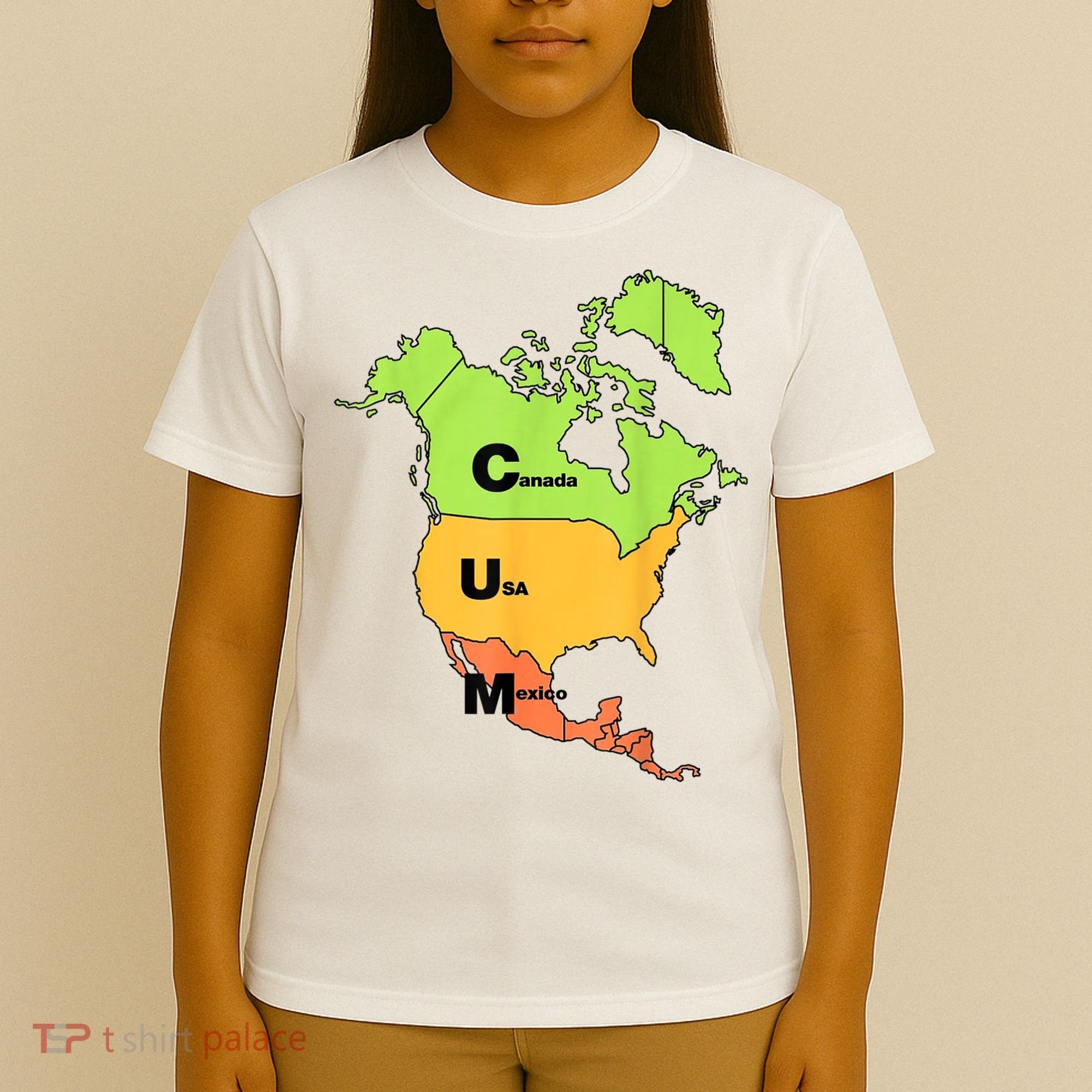 Cum Map Canada Usa And Mexico T-Shirt