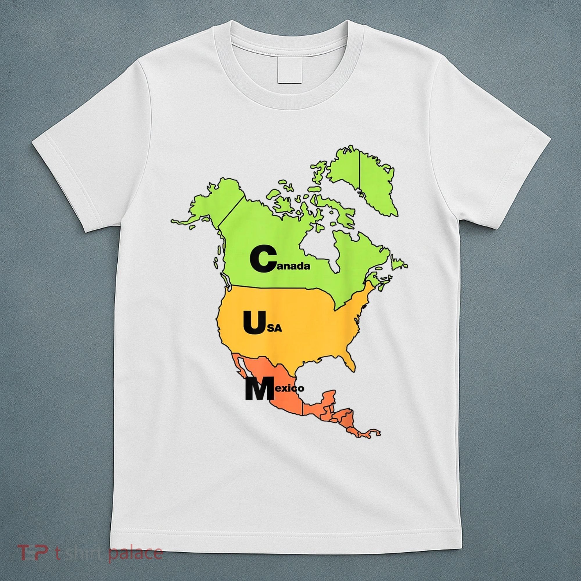 Cum Map Canada Usa And Mexico T-Shirt