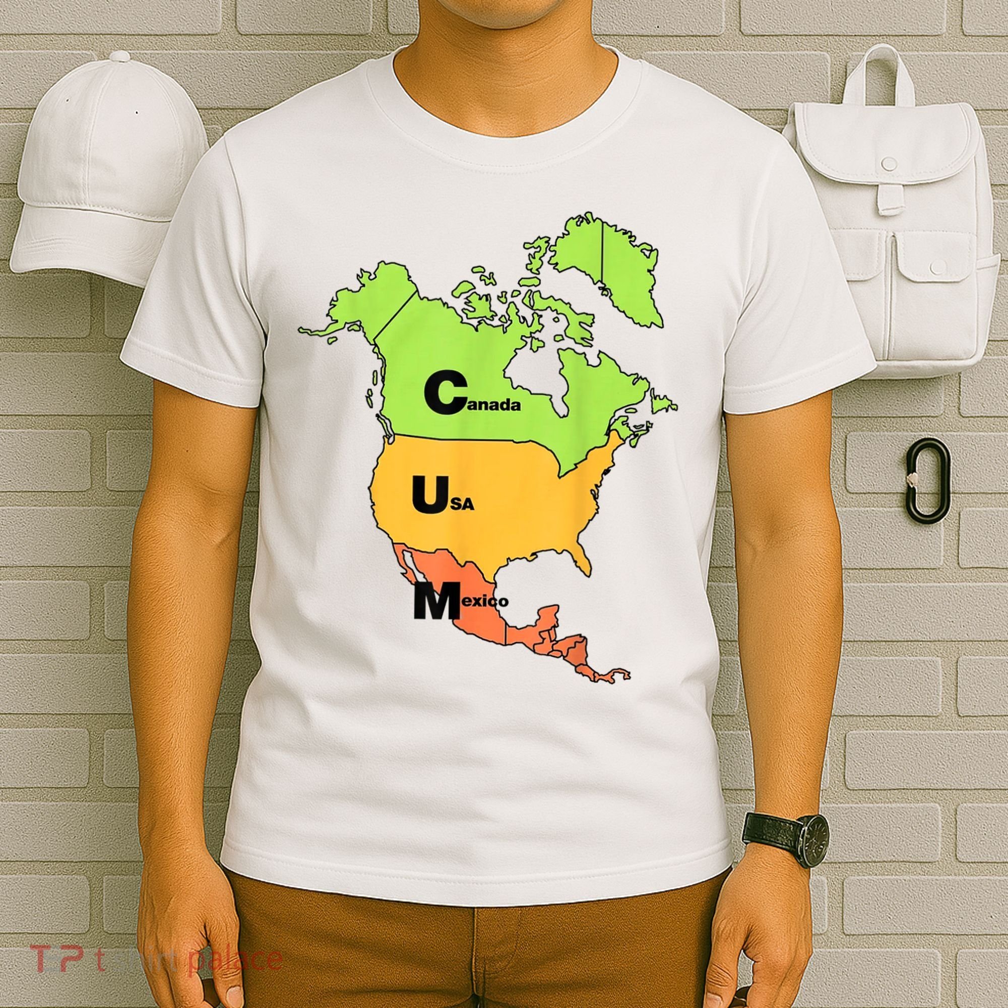 Cum Map Canada Usa And Mexico T-Shirt