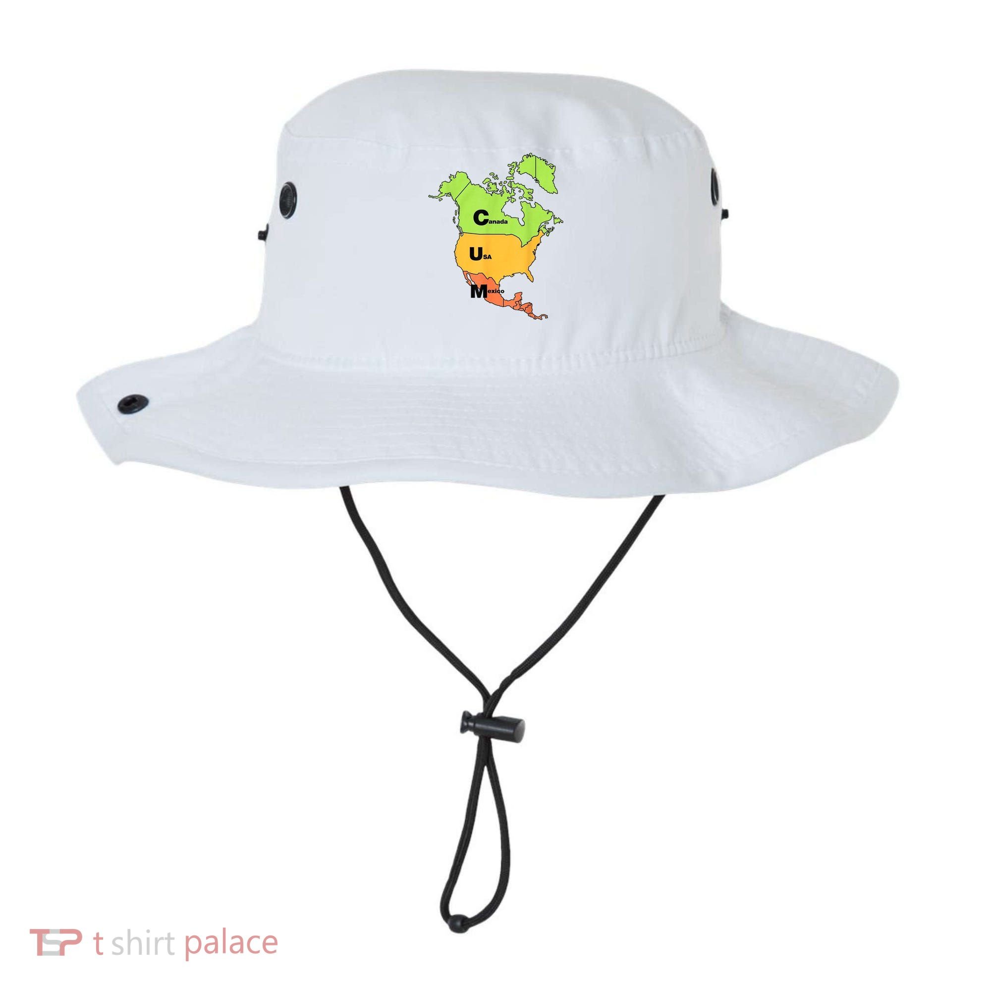 Cum Map Canada Usa And Mexico Bucket Hat