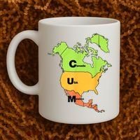 Cum Map Canada Usa And Mexico Coffee Mug thumb 2