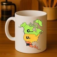Cum Map Canada Usa And Mexico Coffee Mug thumb 4