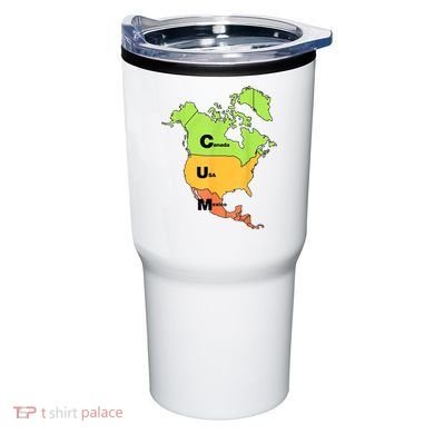 Cum Map Canada Usa And Mexico Tumbler