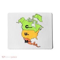 Cum Map Canada Usa And Mexico Mousepad thumb 0