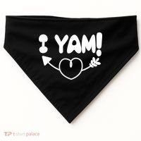 Cute Matching Couples I Yam USA-Made Doggie Bandana thumb 0
