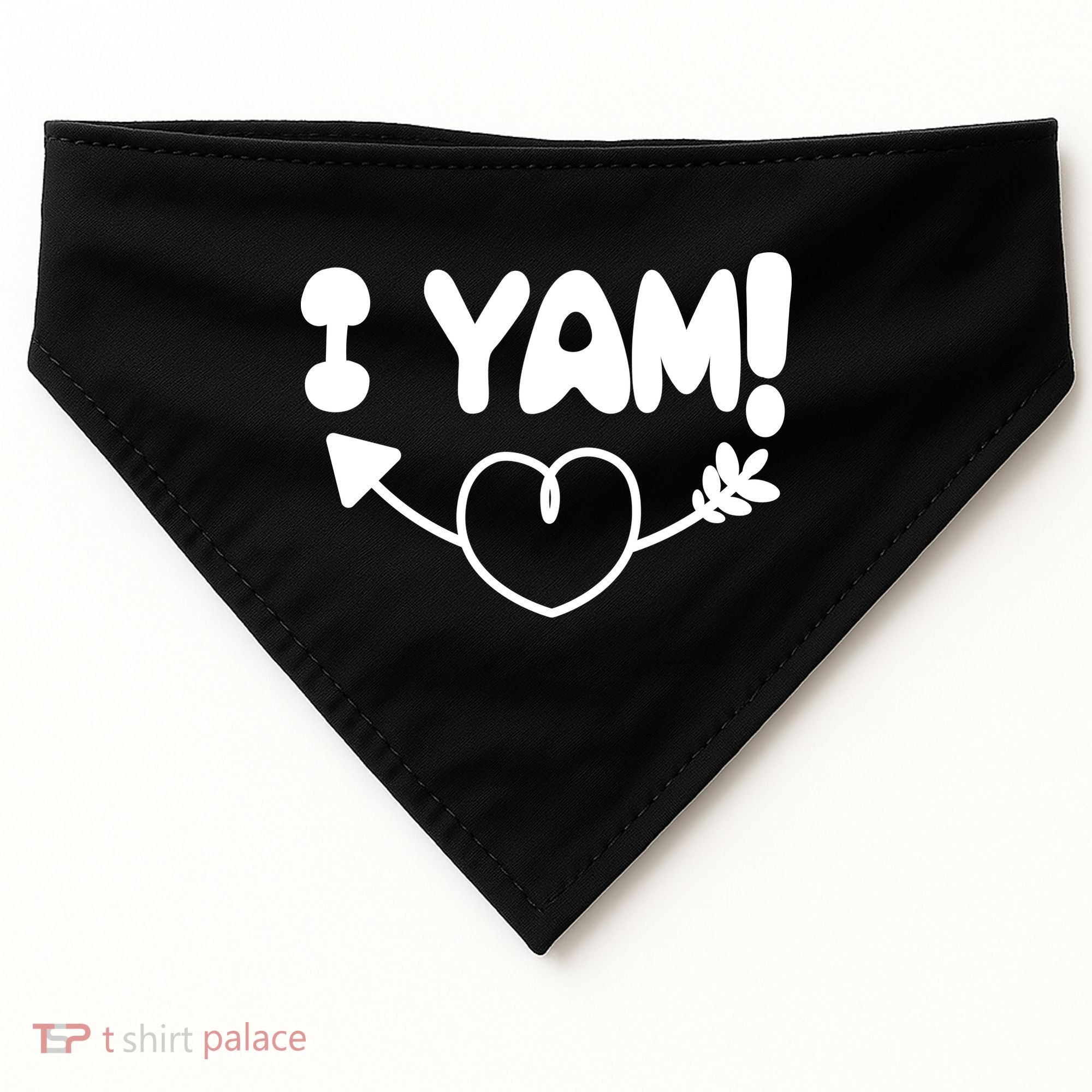 Cute Matching Couples I Yam USA-Made Doggie Bandana