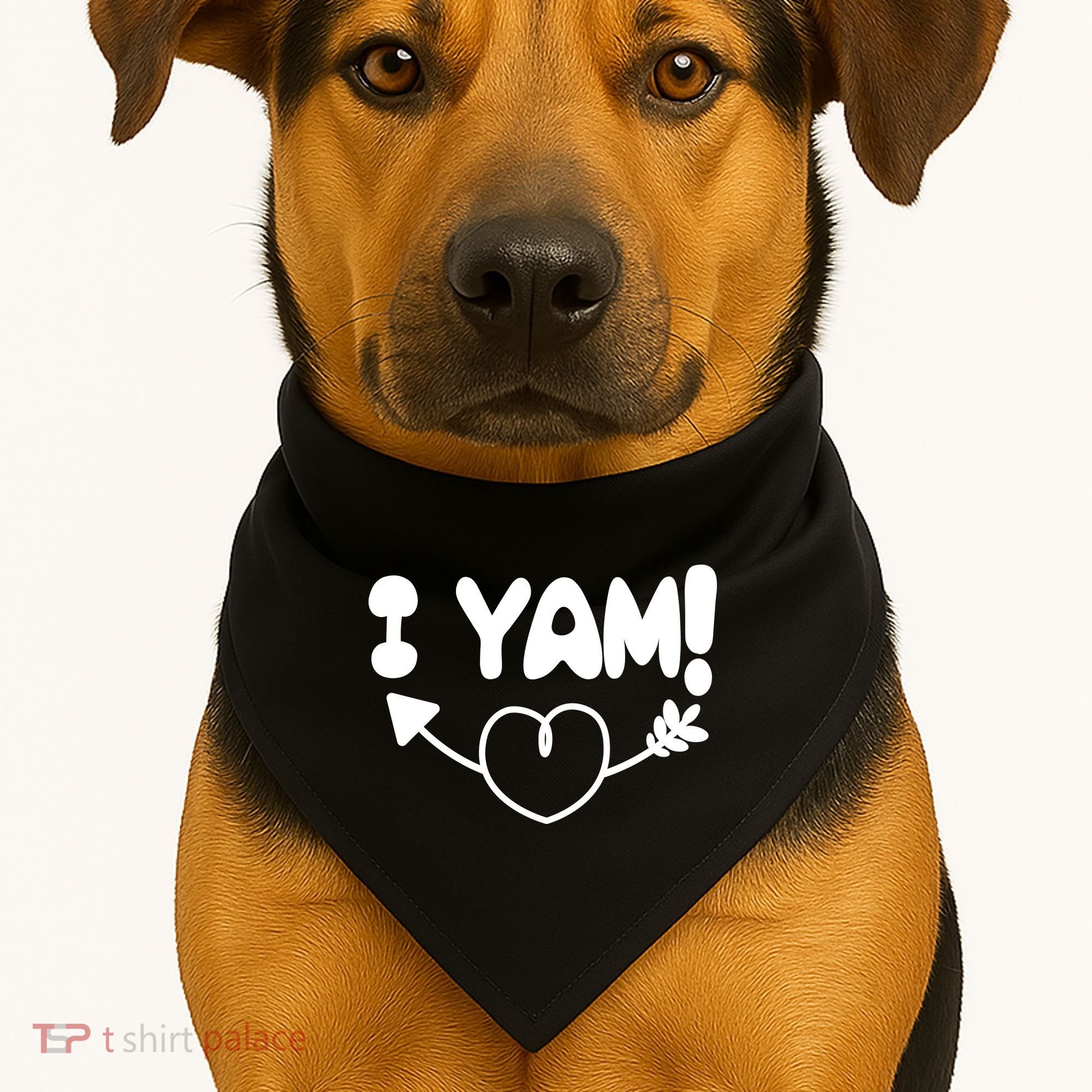 Cute Matching Couples I Yam USA-Made Doggie Bandana