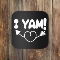 Cute Matching Couples I Yam Coaster thumb 0