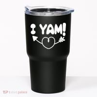 Cute Matching Couples I Yam Tumbler thumb 0