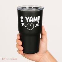 Cute Matching Couples I Yam Tumbler thumb 2