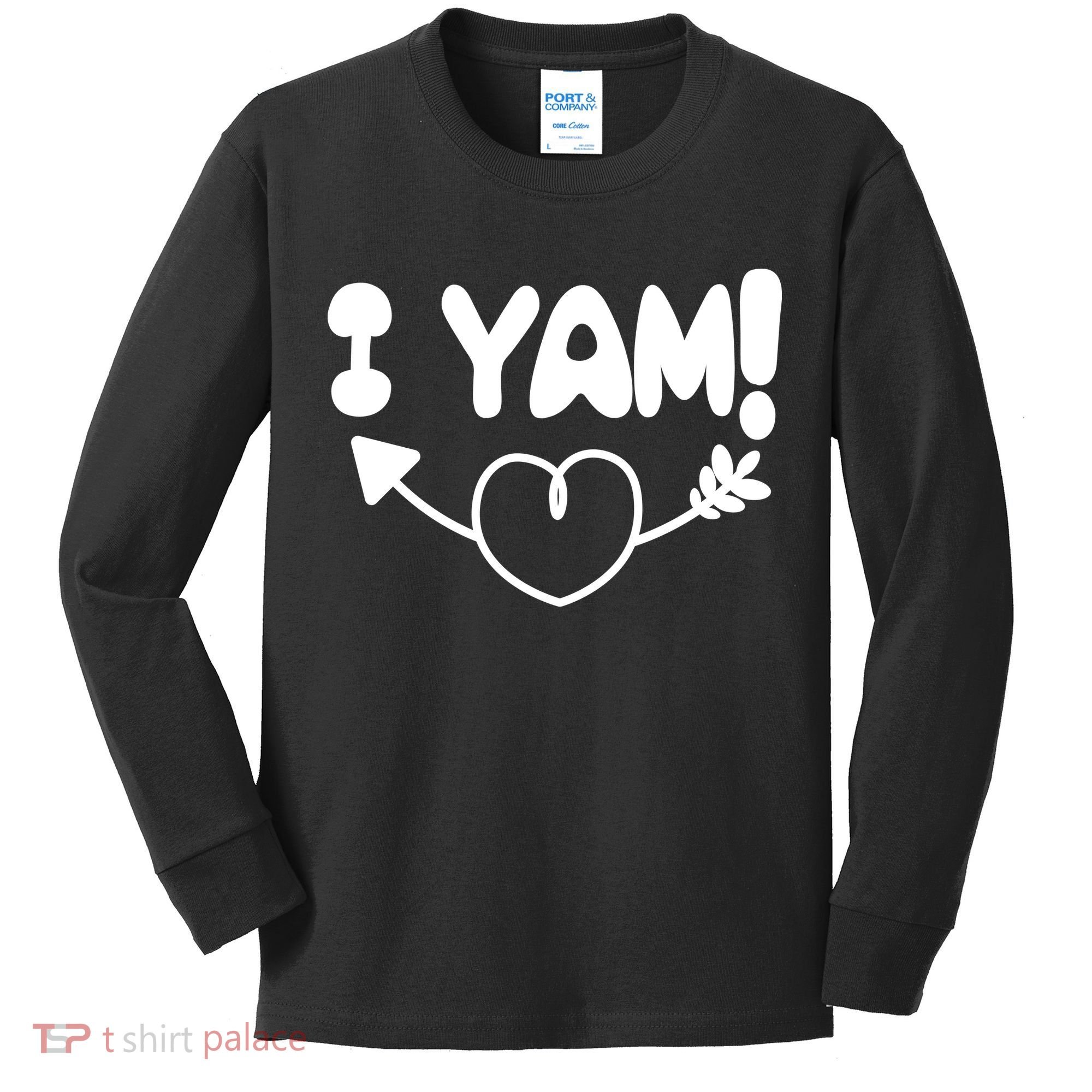 Cute Matching Couples I Yam Kids Long Sleeve Shirt