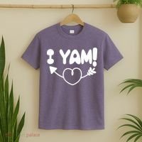 Cute Matching Couples I Yam T-Shirt thumb 2