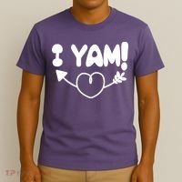 Cute Matching Couples I Yam T-Shirt thumb 3