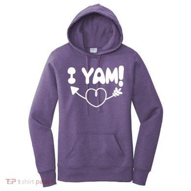 Cute Matching Couples I Yam Women's Hoodie