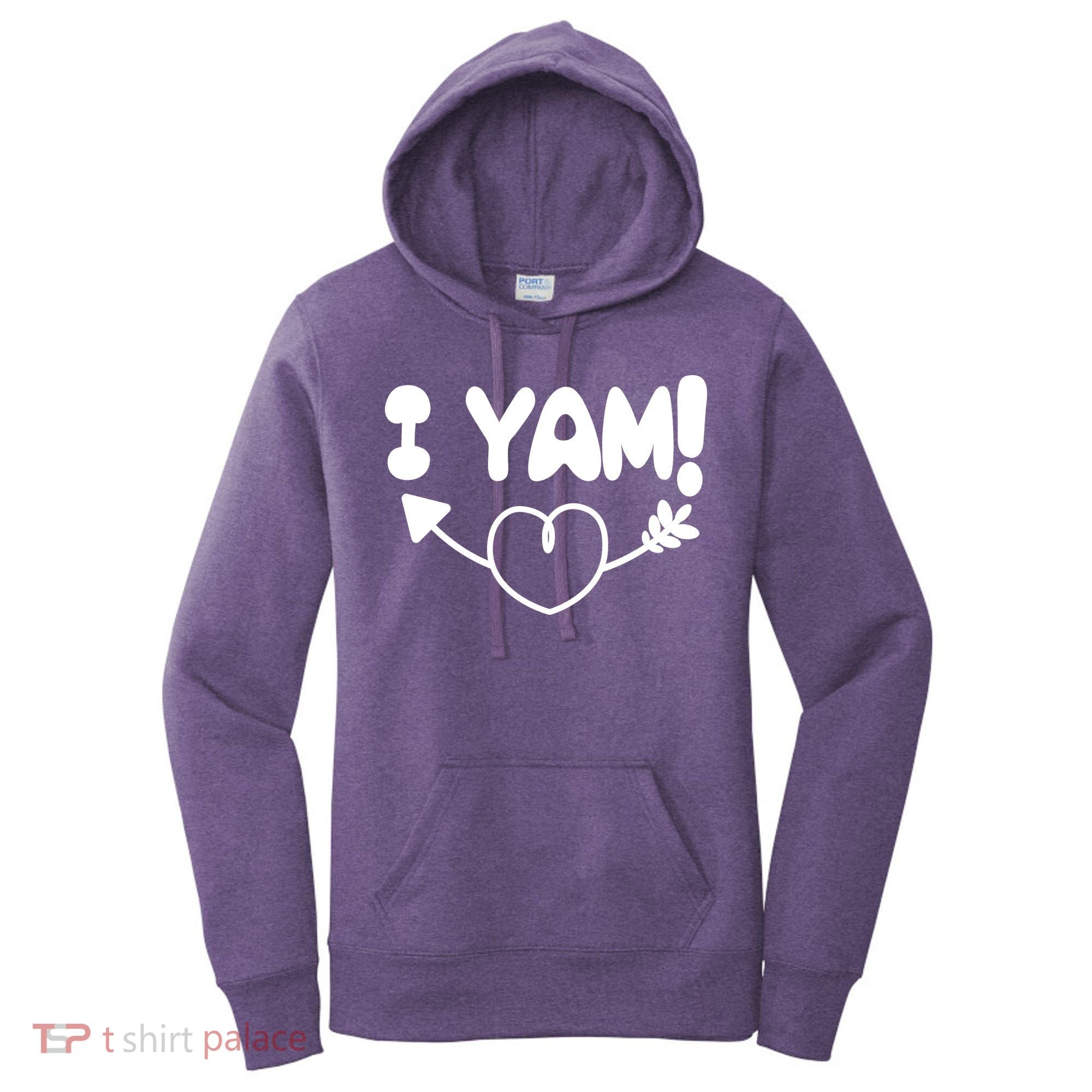 Cute Matching Couples I Yam Women's Hoodie