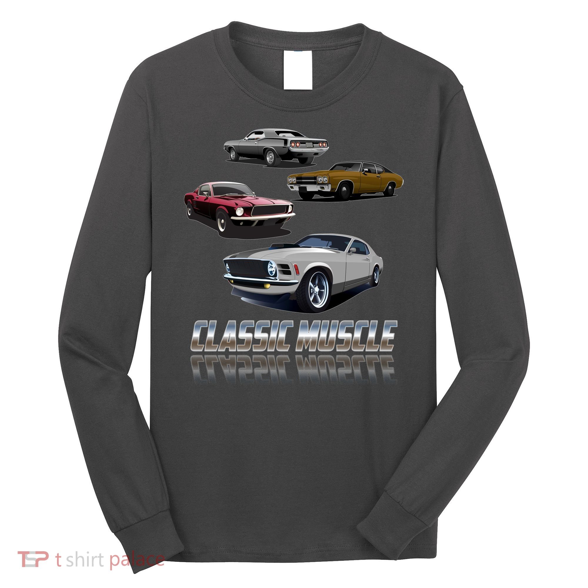Classic Muscle Classic Sports Cars Long Sleeve Shirt