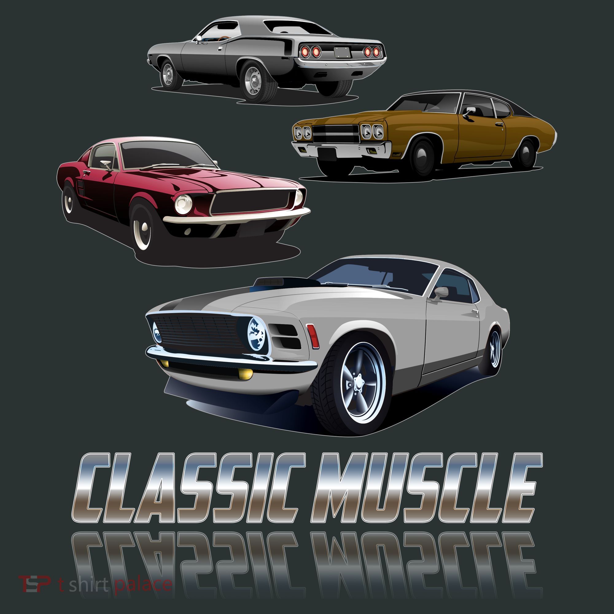 Classic Muscle Classic Sports Cars T-Shirt