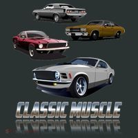 Classic Muscle Classic Sports Cars Mousepad thumb 1