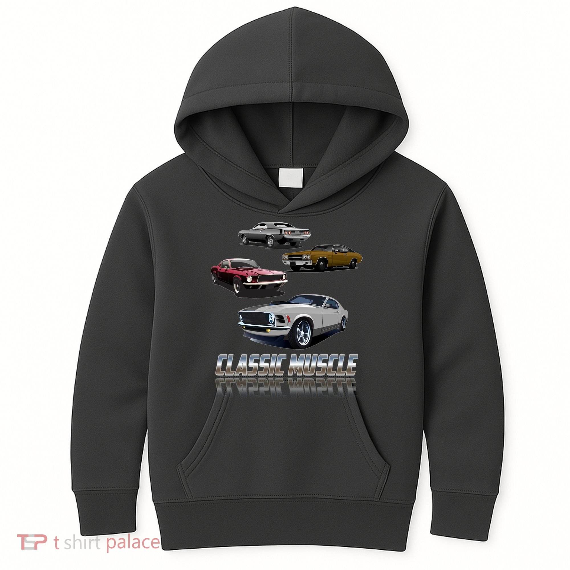 Classic Muscle Classic Sports Cars Kids Hoodie