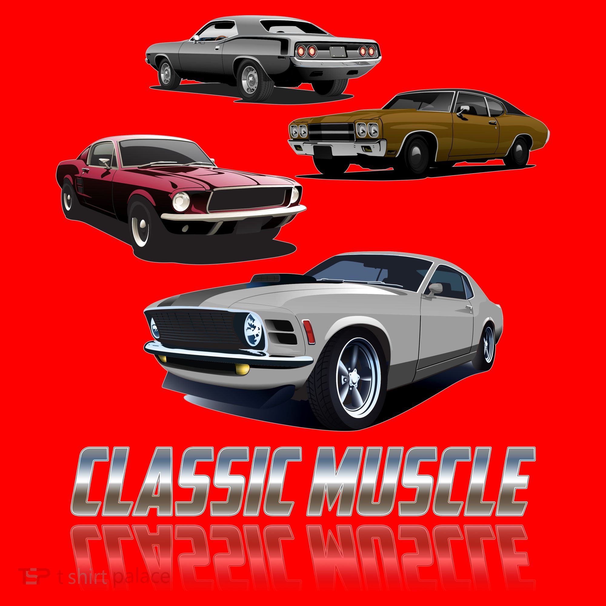 Classic Muscle Classic Sports Cars Santa Hat