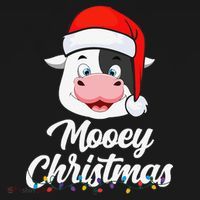 Cow Mooey Christmas Santa For Cow Lovers Doggie Tank thumb 4