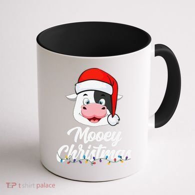 Cow Mooey Christmas Santa For Cow Lovers Coffee Mug back