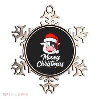 Cow Mooey Christmas Santa For Cow Lovers Ornament thumb 0