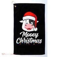 Cow Mooey Christmas Santa For Cow Lovers Golf Towel thumb 0