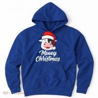 Cow Mooey Christmas Santa For Cow Lovers Hoodie thumb 0