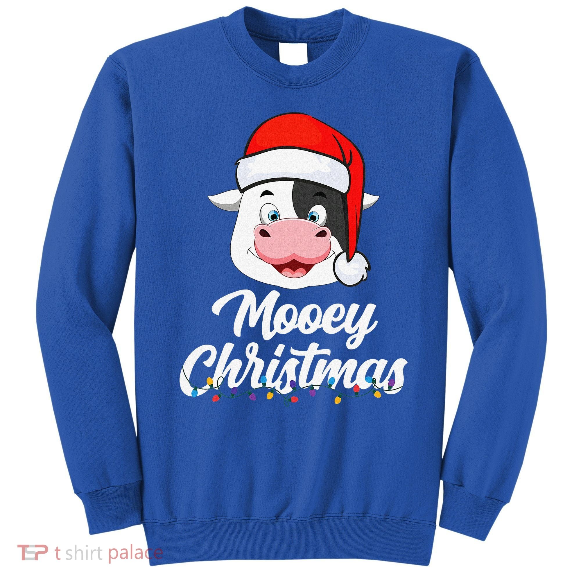 Cow Mooey Christmas Santa For Cow Lovers Sweatshirt