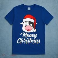 Cow Mooey Christmas Santa For Cow Lovers T-Shirt thumb 5