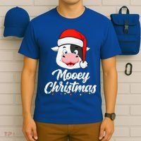 Cow Mooey Christmas Santa For Cow Lovers T-Shirt thumb 6