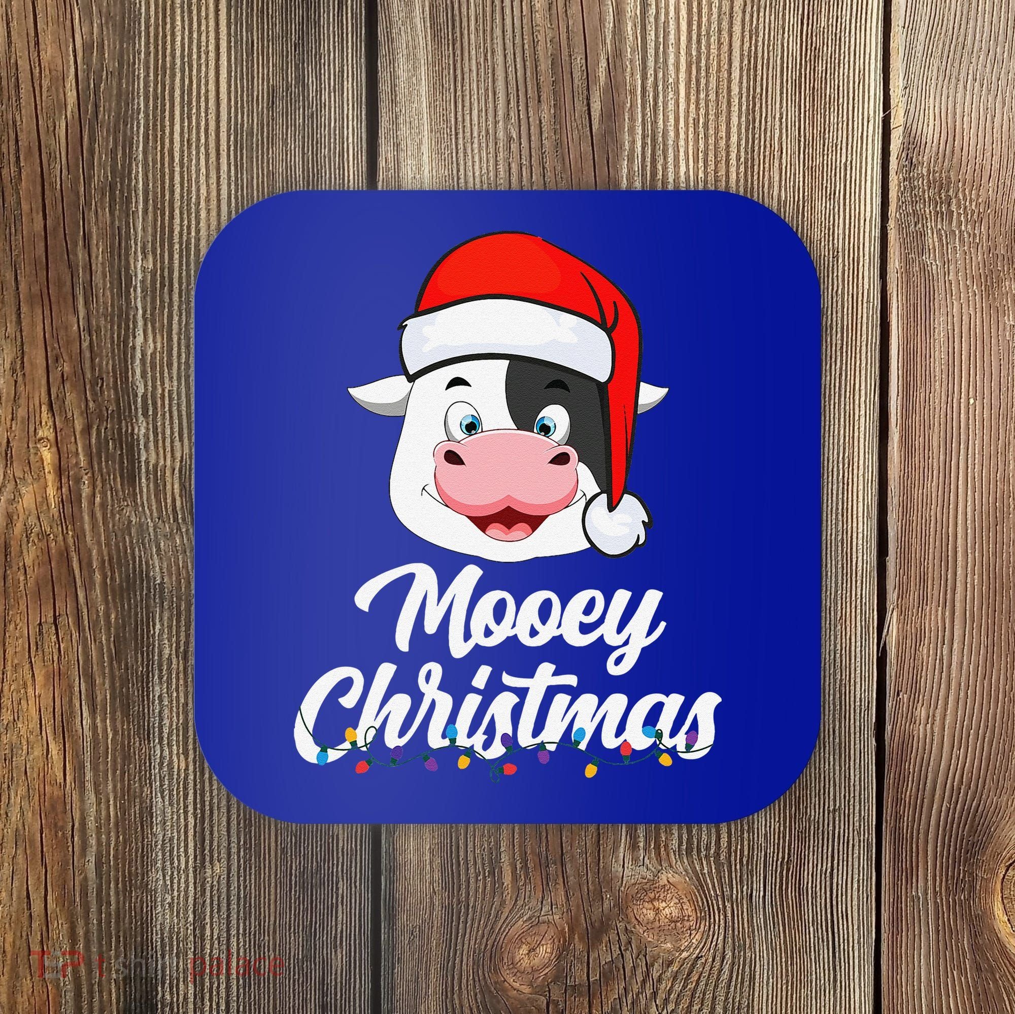Cow Mooey Christmas Santa For Cow Lovers Coaster