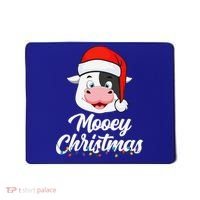 Cow Mooey Christmas Santa For Cow Lovers Mousepad thumb 0