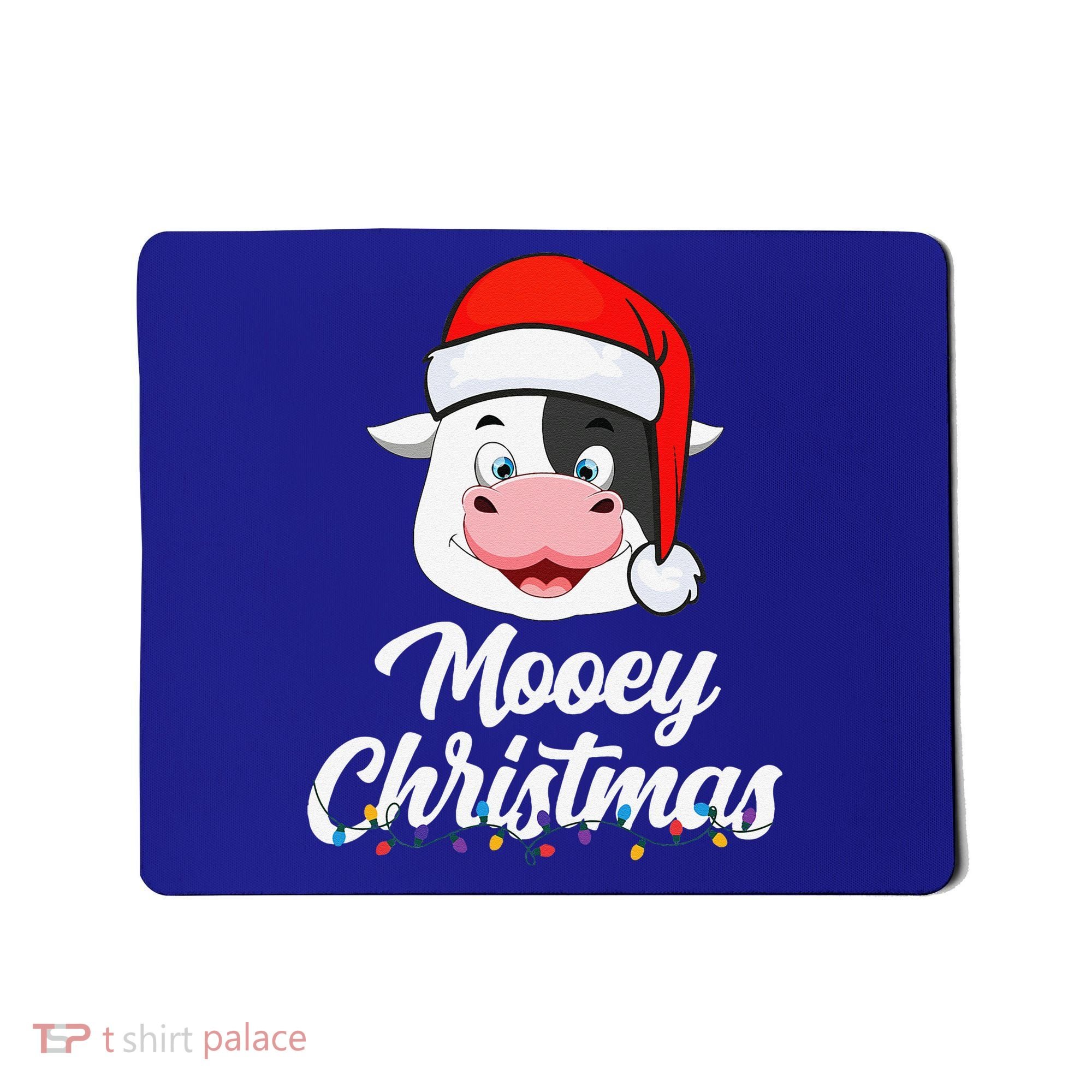 Cow Mooey Christmas Santa For Cow Lovers Mousepad