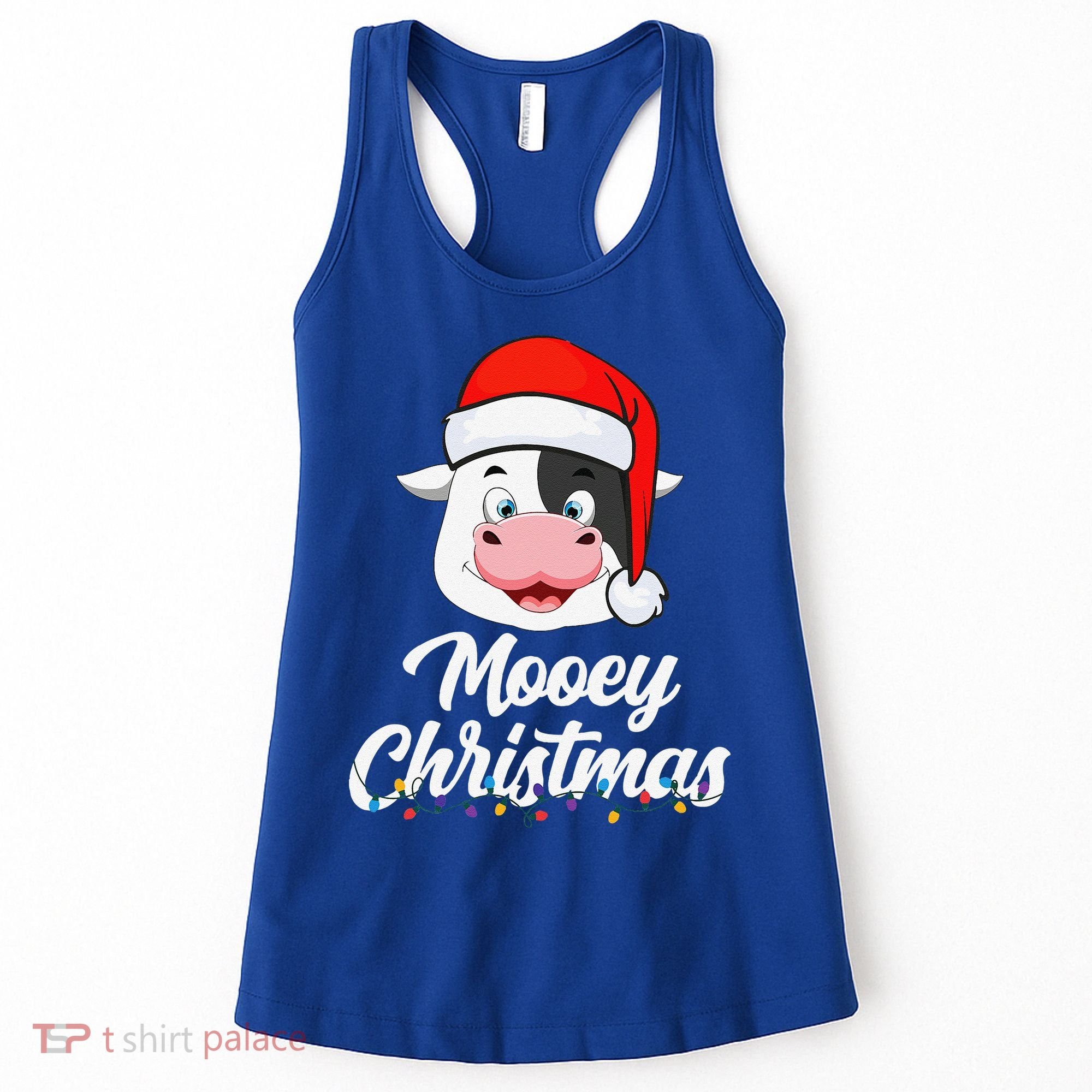Cow Mooey Christmas Santa For Cow Lovers Women's Tank Top