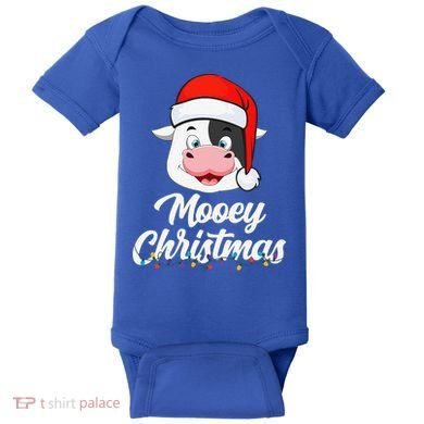 Cow Mooey Christmas Santa For Cow Lovers Baby Bodysuit