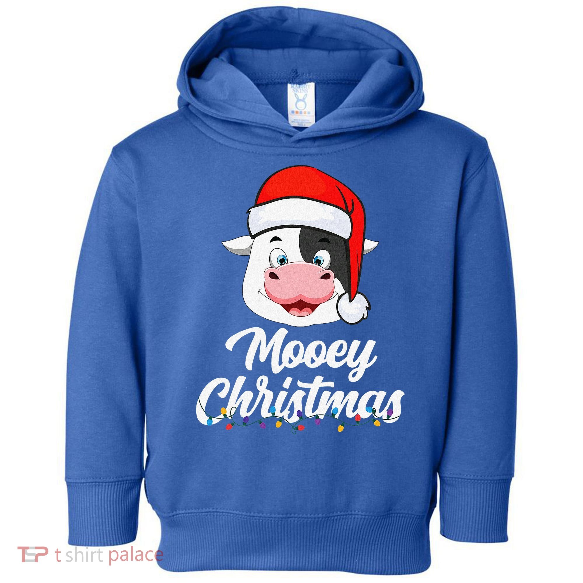 Cow Mooey Christmas Santa For Cow Lovers Toddler Hoodie