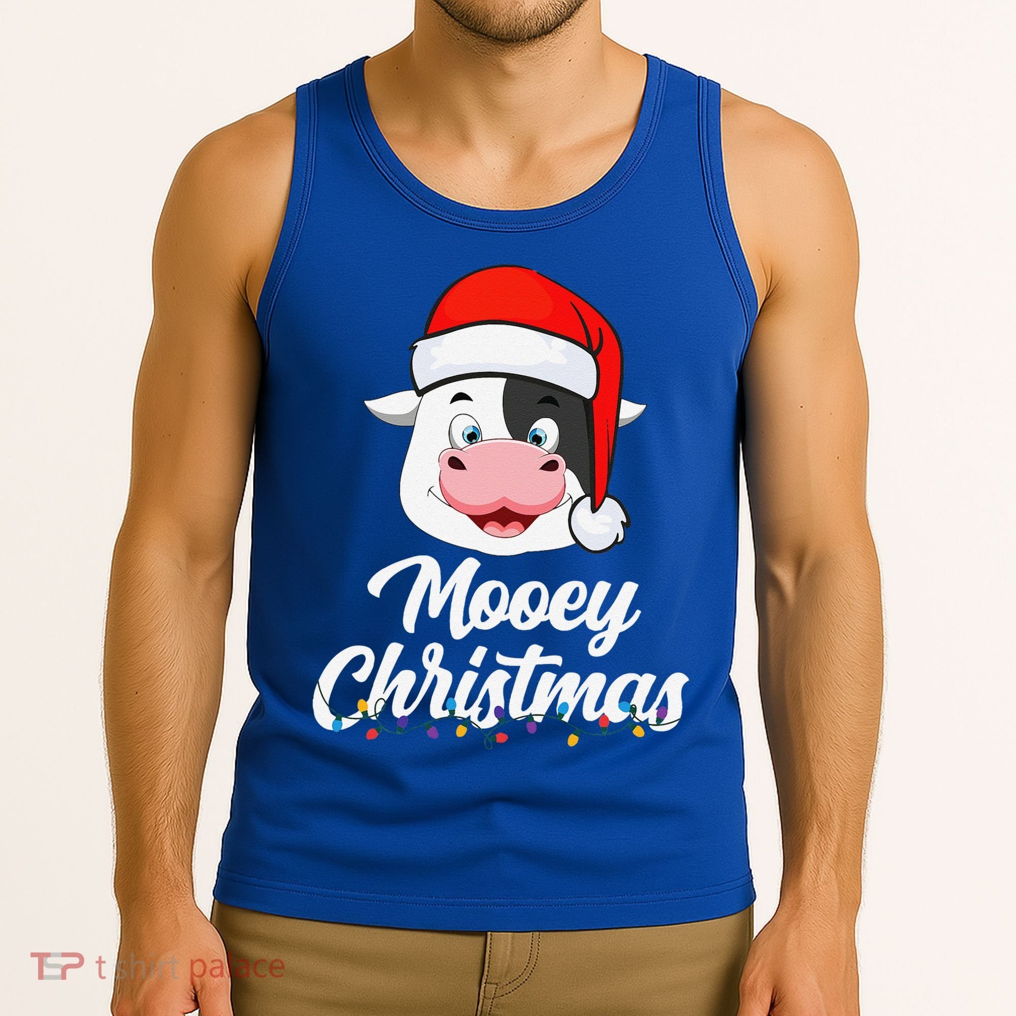 Cow Mooey Christmas Santa For Cow Lovers Tank Top