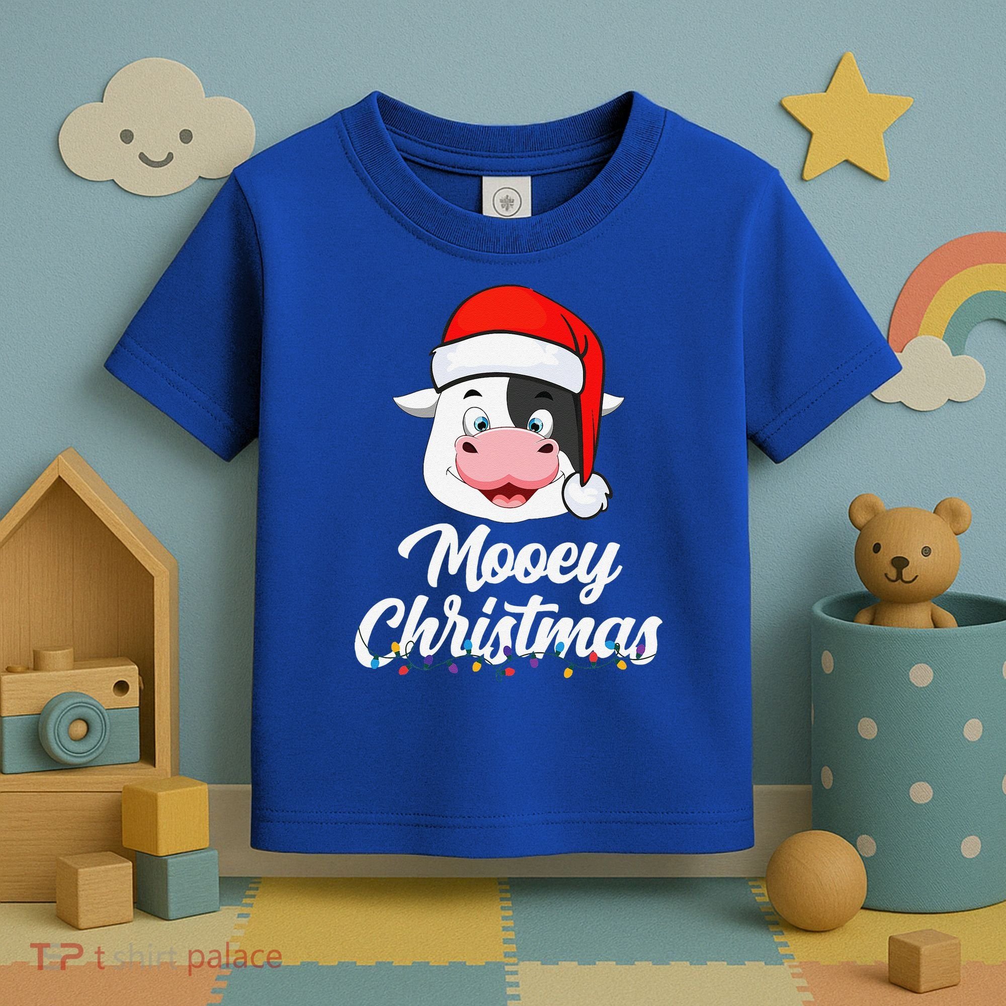 Cow Mooey Christmas Santa For Cow Lovers Toddler T-Shirt