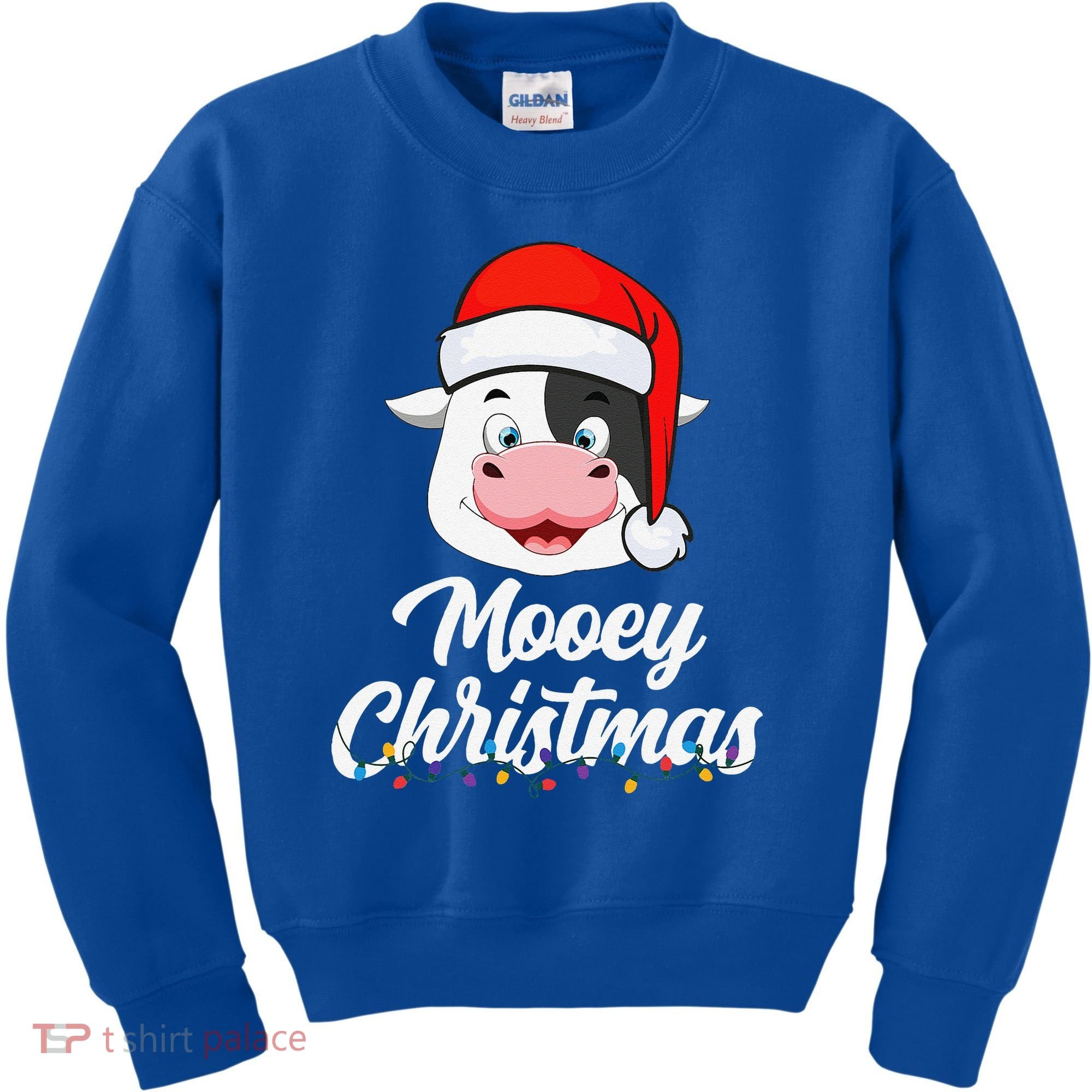 Cow Mooey Christmas Santa For Cow Lovers Kids Sweatshirt