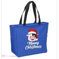 Cow Mooey Christmas Santa For Cow Lovers Tote Bag thumb 2