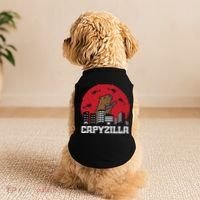 Capybara Monster Capyzilla Funny Capy Rodent Women Doggie Tank thumb 2
