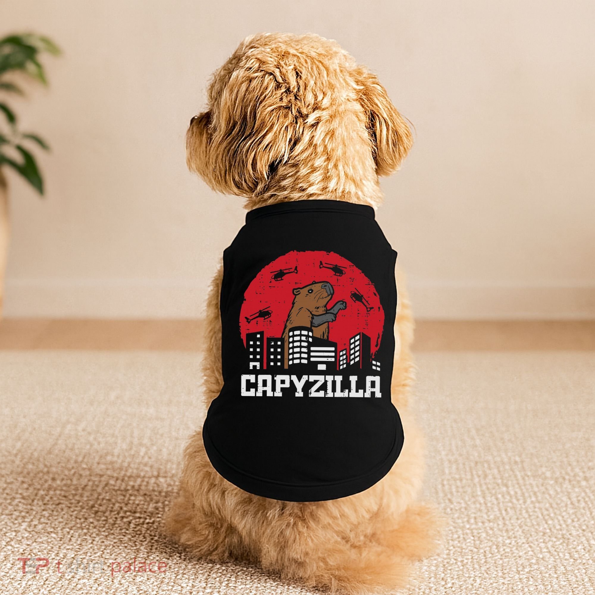 Capybara Monster Capyzilla Funny Capy Rodent Women Doggie Tank